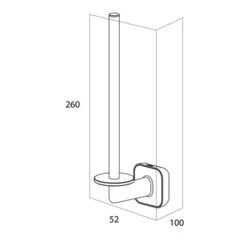 Tiger Toiletrolhouder Carv Zwart -Tiger 123 2552