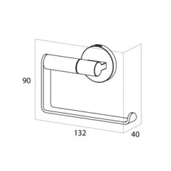 Toiletrolhouder Tiger Noon RVS 6 Toiletrolhouder Tiger Noon RVS -Tiger 123 2574