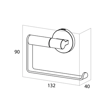 Toiletrolhouder Tiger Noon RVS 3 Toiletrolhouder Tiger Noon RVS - Afbeelding 3