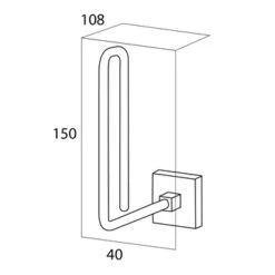 Tiger Reserverolhouder Melbourne Hangend RVS -Tiger 123 2580
