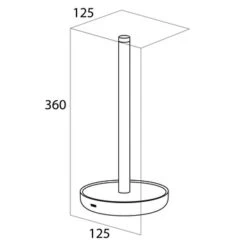 Tiger Reserverolhouder Urban Zwart Staand 17 Tiger Reserverolhouder Urban Zwart Staand -Tiger 123 2589