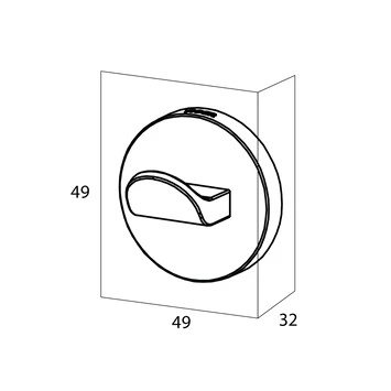 Tiger Noon Zelfklevende Grote Haak Chroom 7 Tiger Noon Zelfklevende Grote Haak Chroom - Afbeelding 7