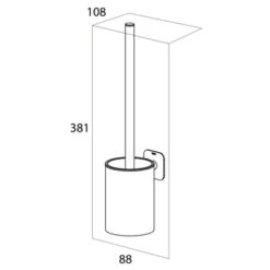 Tiger Toiletborstelhouder Colar Hangend RVS -Tiger 123 2663
