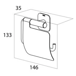 Tiger Toiletrolhouder Colar Met Klep Chroom 15 Tiger Toiletrolhouder Colar Met Klep Chroom -Tiger 123 2688