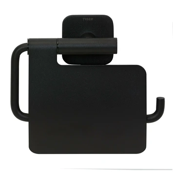 Tiger Toiletrolhouder Colar Met Klep Zwart 3 Tiger Toiletrolhouder Colar Met Klep Zwart - Afbeelding 3