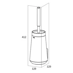 Tiger Toiletborstelhouder TESS Met Swoop Borstel Flexibel Blauw/zwart 17 Tiger Toiletborstelhouder TESS Met Swoop Borstel Flexibel Blauw/zwart -Tiger 123 2745