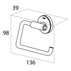 Tiger Toiletrolhouder Urban Zwart 27 Tiger Toiletrolhouder Urban Zwart -Tiger 123 2763