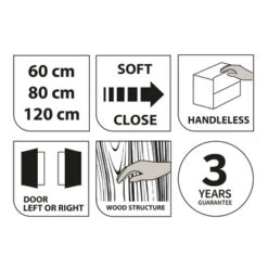 TIGER S-line Spiegelkast 80 Chalet Eik -Tiger 123 278