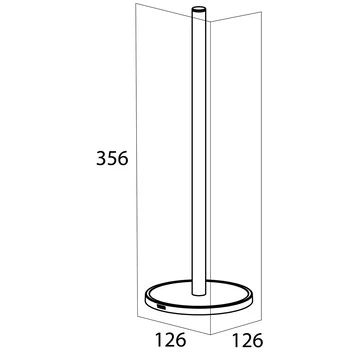 Tiger Vrijstaande Reserverolhouder Tune RVS 4 Tiger Vrijstaande Reserverolhouder Tune RVS - Afbeelding 4