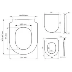 Tiger WC Bril Memphis Wit Kunststof Met Softclose -Tiger 123 2813