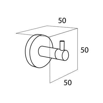 Tiger Haak Boston Groot Geborsteld RVS 3 Tiger Haak Boston Groot Geborsteld RVS - Afbeelding 3