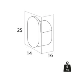 Tiger Handdoekhaak Cooper Klein RVS -Tiger 123 2853