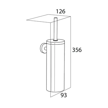 Tiger Toiletborstelhouder Boston Hangend RVS 6 Tiger Toiletborstelhouder Boston Hangend RVS - Afbeelding 6