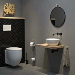 Tiger Toiletborstelhouder Sem Zwart -Tiger 123 2928