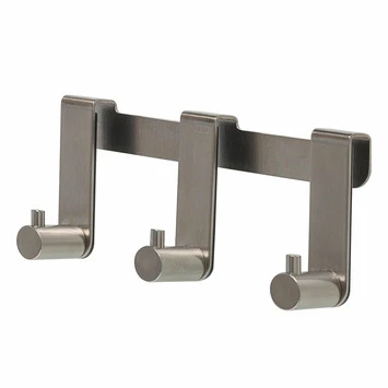 Tiger Douchecabine 3-haak RVS Geborsteld 1 Tiger Douchecabine 3-haak RVS Geborsteld