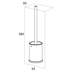 Tiger Toiletborstelhouder Colar RVS 10 Tiger Toiletborstelhouder Colar RVS -Tiger 123 3007