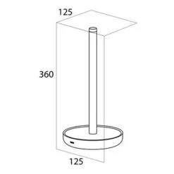 Tiger Reserverolhouder Urban Wit Staand -Tiger 123 3045