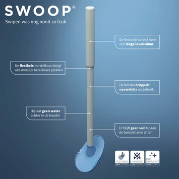 Tiger Toiletborstelhouder TESS Vrijstaand Met Swoop Borstel Wit/lichtgrijs 9 Tiger Toiletborstelhouder TESS Vrijstaand Met Swoop Borstel Wit/lichtgrijs - Afbeelding 9