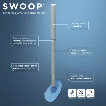 Tiger Toiletborstelhouder TESS Vrijstaand Met Swoop Borstel Wit/lichtgrijs 11 Tiger Toiletborstelhouder TESS Vrijstaand Met Swoop Borstel Wit/lichtgrijs - Afbeelding 11