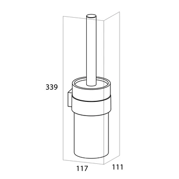 Tiger Toiletborstelhouder Nomad Hangend Zwart 2 Tiger Toiletborstelhouder Nomad Hangend Zwart - Afbeelding 2