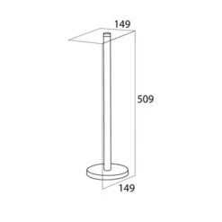 Tiger Reserverolhouder Boston RVS Losstaand 7 Tiger Reserverolhouder Boston RVS Losstaand -Tiger 123 3093