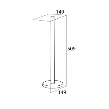 Tiger Reserverolhouder Boston RVS Losstaand 4 Tiger Reserverolhouder Boston RVS Losstaand - Afbeelding 4