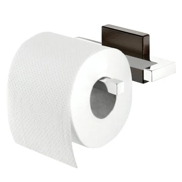 Tiger Toilethouder Zenna Chroom/Wengé 1 Tiger Toilethouder Zenna Chroom/Wengé