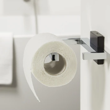 Tiger Toilethouder Zenna Chroom/Wengé 4 Tiger Toilethouder Zenna Chroom/Wengé - Afbeelding 4