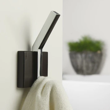 Tiger Haak Zenna Groot Chroom/Wengé 3 Tiger Haak Zenna Groot Chroom/Wengé - Afbeelding 3