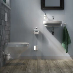 Tiger Wc-borstelset Ivy Chroom/wit -Tiger 123 3148