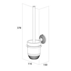Tiger Wc-borstelset Ivy Chroom/wit -Tiger 123 3150