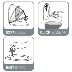 Tiger WC Bril Burton Wit Kunststof Met Softclose -Tiger 123 3199