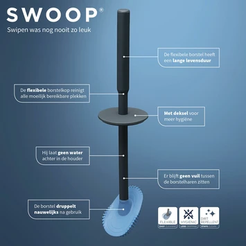 Tiger Toiletborstelhouder Tess Met Opbergvak Staand Zwart/antraciet 13 Tiger Toiletborstelhouder Tess Met Opbergvak Staand Zwart/antraciet - Afbeelding 13