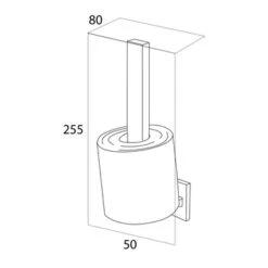Tiger Reserverolhouder Items Hangend Chroom -Tiger 123 3235