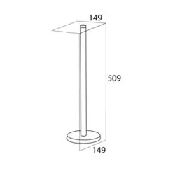 Tiger Reserverolhouder Boston Chroom Losstaand -Tiger 123 3271