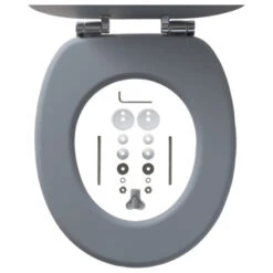 Tiger WC Bril Reno Grijs -Tiger 123 3295