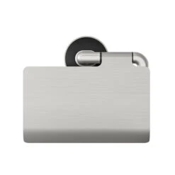 Tiger Cooper Toiletrolhouder Met Klep RVS Geborsteld / Zwart -Tiger 123 3397