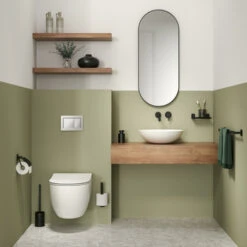 Tiger Toiletborstelhouder Colar Staand Zwart -Tiger 123 3409