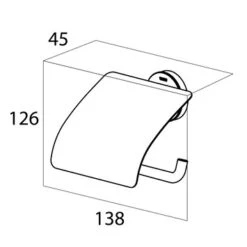 Tiger Toiletrolhouder Urban Zwart Met Klep 19 Tiger Toiletrolhouder Urban Zwart Met Klep -Tiger 123 3457