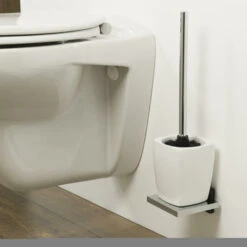 Tiger Toiletborstelhouder Zenna Hangend Chroom/Wengé 6 Tiger Toiletborstelhouder Zenna Hangend Chroom/Wengé -Tiger 123 3482