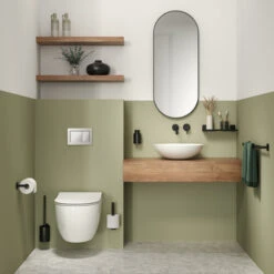 Tiger Colar Toiletrolhouder Zonder Klep Zwart -Tiger 123 3495