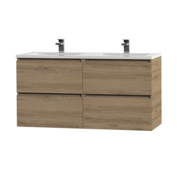 Tiger Karlo Badkamermeubel 120 Cm Chalet Eiken Met Wastafel Hoogglans Wit 1 Tiger Karlo Badkamermeubel 120 Cm Chalet Eiken Met Wastafel Hoogglans Wit