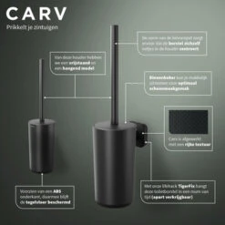 Tiger Toiletborstelhouder Carv Vrijstaand Zwart 10 Tiger Toiletborstelhouder Carv Vrijstaand Zwart -Tiger 123 3520