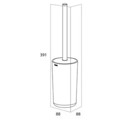 Tiger Toiletborstelhouder Carv Vrijstaand Zwart 11 Tiger Toiletborstelhouder Carv Vrijstaand Zwart -Tiger 123 3521
