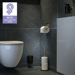 Tiger Tune Toiletrolhouder Messing/zwart -Tiger 123 3540