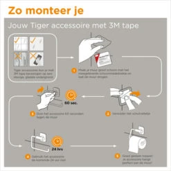 Tiger Tune Toiletrolhouder Messing/zwart -Tiger 123 3542