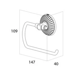 Tiger WC-rolhouder Ivy Chroom/wit 8 Tiger WC-rolhouder Ivy Chroom/wit -Tiger 123 3588