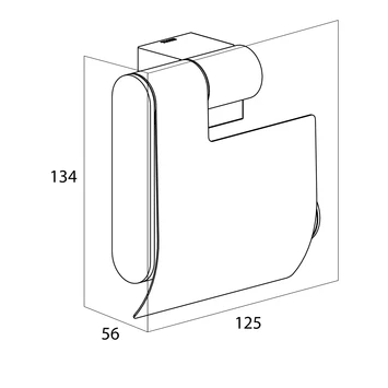Tiger Toiletrolhouder Nomad Met Klep Zwart 3 Tiger Toiletrolhouder Nomad Met Klep Zwart - Afbeelding 3
