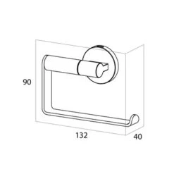 Tiger Toiletrolhouder Noon Zonder Klep Zwart 9 Tiger Toiletrolhouder Noon Zonder Klep Zwart -Tiger 123 3611