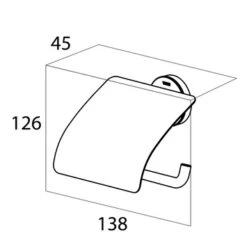 Tiger Toiletrolhouder Urban Wit Met Klep 23 Tiger Toiletrolhouder Urban Wit Met Klep -Tiger 123 3623